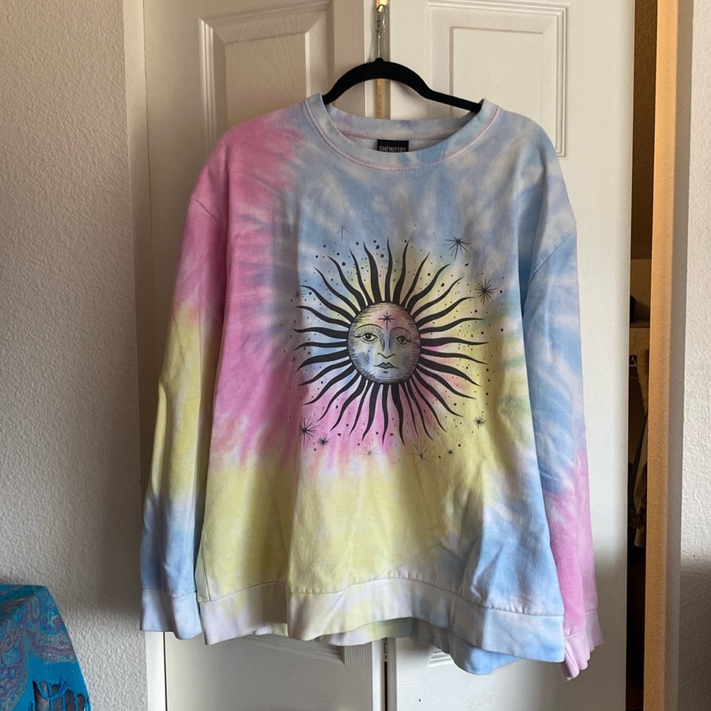 Pastel Tie Dye Graphic Crewneck